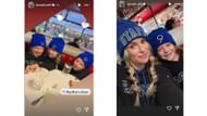 Matthew Stafford's wife Kelly and their daughters enjoyed their trip to London. (Photos via Kelly Stafford's Instagram Story)